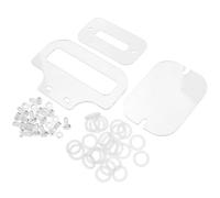 Ciieeo Kit de Pièces pour Cage à Hamster en Acrylique Transparent Vis, Boulons et Écrous Transparents pour Fixation Solide Accessoires Compatibles pour Habitats Petits Animaux, Montage