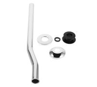 Ciieeo Kit de Remplacement pour Urinoir, Tube D’arrivée 30cm, Acier | Joint en Caoutchouc, Couvercle Chromé, Installation Facile, pour Rénovation Salle de Bain et Toilettes