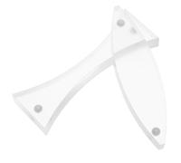 Ciieeo Kit D'expériences Optiques Magnétiques 2 Pièces Lentille Convexe Biconvexe Magnétique et Lentille Concave en Acrylique - Outils Pédagogiques pour Expériences de Physique