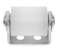 Ciieeo Kit Galet Métallique de Guidage Portail Coulissant Roue Nylon Silencieuse et Cadre Acier Inoxydable pour Porte Coulissante de Chariot à Plateau