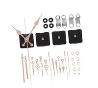 Ciieeo Kit Mécanisme Horloge Quartz Silencieux à Pile Aiguilles Métal, Lot de 4 pour Réparation et Fabrication, Convient à Différents Styles de Cadres, Usage Intérieur