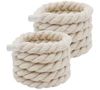 Ciieeo Lacets de Chaussures Épais Tressés 1 CM Coton Trois Brins 120 CM Beige Clair Lacets de Rechange Décoratifs pour Chaussures de Sport et Baskets