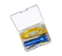 Ciieeo Lampe de Détection de Fuite Fluorescente pour Climatisation Automobile Outil Compact de Test de Fuite avec Perles LED Agent Fluorescent et Lunettes Incluses