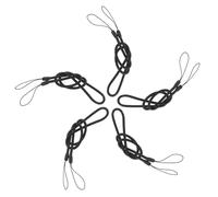 Ciieeo Lanière Élastique pour Stylet à Écran Tactile 5pcs 47cm Cordon Rétractable Noir Matériau Extensible Souple pour Bureau et Salle de Classe