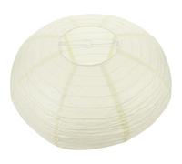 Ciieeo Lanterne en Papier Beige Ovale Pliable 40 CM - Abat-Jour Suspendu Léger pour Décoration de Fête Mariage et Intérieur - Lanterne de Fête Traditionnelle pour Ambiance Douce et