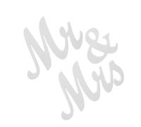 Ciieeo Lettres Autoportantes en MDF Blanches Mr Mrs pour Décoration de Table de Mariage, Étanche, pour Banquet et Anniversaire de Mariage