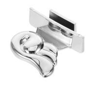 Ciieeo Lève-abattant de Toilettes Argenté - Poignée de Levage Hygiénique, Compatible la Plupart des Wc, Accessoire Salle de Bain Pratique pour Familles, Bureaux et Lieux Publics