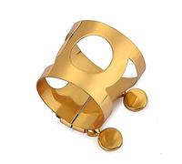 Ciieeo Ligature pour Saxophone Ténor Accessoire pour Saxophone Ténor Bakélite en Laiton Doré Double Vis, Design Élégant pour Stabiliser L'embouchure