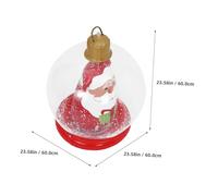 Ciieeo Light Up Inflatable Christmas Ball With Base Weatherproof Giant Outdoor Bauble For Festive Decoration LED Illuminated Xmas Ornament