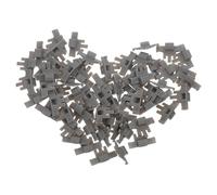 Ciieeo Limiteur D’angle pour Charnières de Porte D’armoire en Plastique, Lot de 50 Clips de Restriction pour Meubles Cuisine Style Américain, Butée D’ouverture Amortie, Accessoire Solide