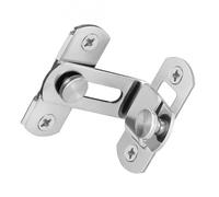 Ciieeo Loquet à Crochet en Acier Inoxydable pour Porte de Grange, Verrou Bascule 90° Résistant à la Corrosion, Serrure de Portail Extérieur Sécurisée, Compatible Portes Coulissantes et