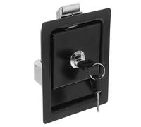 Ciieeo Loquet de Poignée à Traction Encastré en Acier Inoxydable Ms866-3 Serrure à Palette pour Porte de Coffret Électrique Industrielle Compatible Véhicules Sanitaires Usage