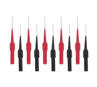 Ciieeo Lot de 10 Aiguilles de Test Électriques de Remplacement pour Multimètre Broches de Stylo de Test Haute Sensibilité Accessoires Précis Rouge et Noir Sondes Industriel