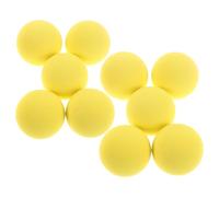 Ciieeo Lot de 10 Balles de Golf Entraînement en Mousse Eva Jaune Souples et Silencieuses pour Pratique Intérieur et Extérieure Entraînement Golf Débutants Jeux Familiaux