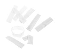 Ciieeo Lot de 10 Bandeaux Élastiques Blancs en Tissu Milk Silk, Taille Unique, Légers et Respirants, Bandeaux de Sport pour Yoga, Fitness et Course à Pied, Accessoires Cheveux Unisexes