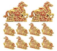 Ciieeo Lot de 10 Breloques Cheval Pré-Percées en Métal pour Création de Bijoux Décoration Feng Shui Pendentifs Miniatures pour Paquet à Main et Scrapbooking Accessoires Artisanaux du