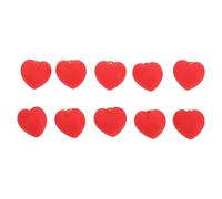 Ciieeo Lot de 10 Broches Saint-valentin en Métal Rouge, Épingles à Revers Cœur Petite Taille, Décorations Légères pour Vêtements, Vestes et Accessoires, Présent Romantique pour Couple