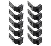 Ciieeo Lot de 10 Crochets en J Robustes en Polycarbonate 40X55X100 MM pour Rack à Squats - Support de Rangement Multifonction pour Barres d'Haltères et Accessoires de Musculation