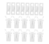 Ciieeo Lot De 10 Loquets À Bouton-Poussoir Loquets À Boucle Verrous À Clé Pour Poubelles Poubelles À Compost Fixation De Poubelles De Cuisine Verrous À Couvercle Rabattable Verrous