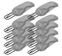 Ciieeo Lot de 10 Masques de Sommeil Jetables en Polyester Masque Yeux Anti-Lumière Confortable et Élastique pour Voyage Sieste et Repos Sommeil Réparateur