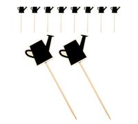 Ciieeo Lot de 10 Mini Panneaux Ardoise pour Étiquettes Nominatives Buffet et Plantes de Jardin, Tableaux Craie Réutilisables Faciles à Nettoyer