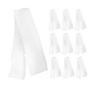 Ciieeo Lot de 10 Mousses Filtrantes Blanches pour Aquarium 100 X 12 X 3 CM Coton Filtrant Haute Densité Réutilisable Média Filtrant pour Filtration Eau D’Aquarium et Bassin