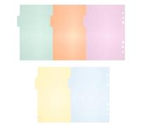 Ciieeo Lot de 10 Onglets D’index Colorés en Plastique Pp Format A5 6 Trous, Intercalaires pour Classeur, Étiquettes de Séparation Solide pour Bureau, École et Organisation Documentaire
