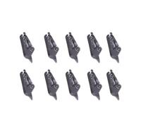 Ciieeo Lot de 10 Piquet de Tente en Forme en Nylon Noir, Haute résistance à la Traction, Design à Boucle Spirale, Accessoires pour tentes de Camping et auvents, pour Camping en Plein air