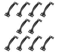 Ciieeo Lot de 10 Poignées de Tiroir Rétro Noires 10 CM de Ravioli Poignée de Placard et Meuble Cuisine Surface Lisse Matériau Solide Adaptées pour Tiroirs Portes et Placards