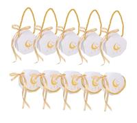 Ciieeo Lot De 10 Sachets À Friandises Eid Mubarak Avec Motif De Lanterne Lunaire Sachets À Bonbons Pour Fête Du Ramadan Boîtes En Carton Avec Poignées Fournitures De Fête