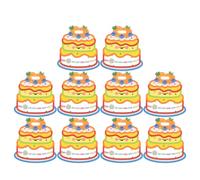 Ciieeo Lot de 10 sachets cadeaux d'anniversaire : sachets refermables avec poignées, parfaits pour les goûters, les fêtes et Noël. Idéaux pour ranger les bonbons, les anniversaires, les baby