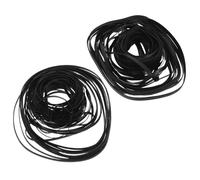Ciieeo Lot de 100 Courroies D'entraînement en Caoutchouc Plat 2mm et 3mm pour Platine Vinyle et Magnétoscope, Longueurs 40-135mm, Réparation Audio Fiable