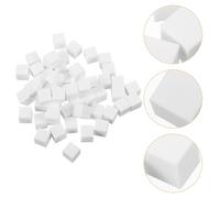 Ciieeo Lot de 100 Éponges à Ongles Carrées Blanches 1cm, Mini Blocs Éponge pour Nail Art et Maquillage, Outils Polyvalents pour Estomper Vernis et Blush, Manucure Professionnelle