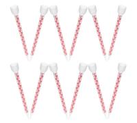 Ciieeo Lot de 12 Buses à Calfeutrer Spirales Longues en Plastique, Outil Mélangeur Époxy pour Résine, Embouts de Tube de Colle Mixte pour Joints de Carrelage, Bricolage Rénovation