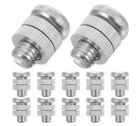 Ciieeo Lot de 12 Connecteurs Polyvalents pour Fils de Clôture Électrique en Alliage D'aluminium Haute Résistance, Pince de Fixation à Boulon Fendu, Accessoires Solide pour Clôtures