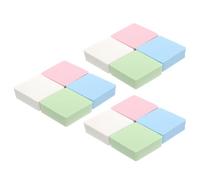 Ciieeo Lot de 12 Houppettes à Poudre Rhombiques, Éponge à Maquillage Sèche et Humide, 4 Pièces par Pack, Accessoires Polyvalents pour Maquillage Visage et Application Poudre Naturelle,