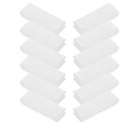 Ciieeo Lot de 12 Pinces de Fermeture Réutilisables pour Paquet de Rangement sous Vide en Plastique Blanc, Facile à Utiliser, Cuisine Garde-manger