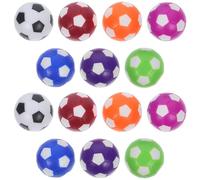 Ciieeo Lot de 14 Mini-balles de Foot de 36 Mm Colorées Accessoires pour Foot de Table pour Garçon et Filles Ballons de Football de Bureau Multicolores