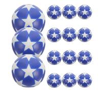 Ciieeo Lot de 15 Balles de Foot de Table 32 Mm Bleu et Blanc, Boules de Remplacement Compatibles Foot Adulte, Accessoires pour Jeu de Foot Intérieur et Loisirs Sportifs