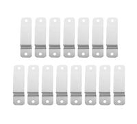 Ciieeo Lot de 15 Clips de Fixation en Fer Argenté pour Porte-mètre Robuste, Support de Ruban à Mesurer pour Murs et Établis