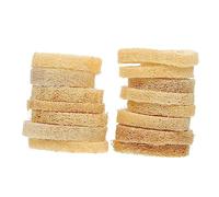 Ciieeo Lot de 15 porte-savon en luffa naturel pour salle de bain et cuisine avec drainage Couleur aléatoire pour un usage quotidien Couleur aléatoire