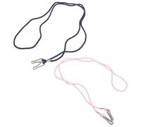 Ciieeo Lot de 2 Attaches Anti-Perte pour Moufles Garçon et Filles, Cordelette en Nylon Résistante, Coloris Bleu Marine et Rose, Sangle Suspendue Autour du Cou, pour Activités Hivernales