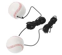 Ciieeo Lot de 2 Balles d'Entraînement de Baseball 9 Pouces Corde Élastique 4 M Équipement Portable pour Garçon et Filles et Adultes Amélioration du Swing et Renforcement du Bras