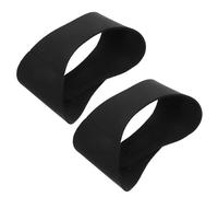 Ciieeo Lot de 2 Bandeaux de Natation Étanches 53X9 CM en Tissu Élastique Noir Protection des Oreilles pour Natation et Sport Bandeaux Réutilisables pour Piscine Yoga et Activités en