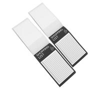 Ciieeo Lot de 2 Blocs-notes Format Compact avec Aimant pour Réfrigérateur, Papier Adhésif pour Liste de Courses Magnétique, Usage Bureau et Organisation Quotidienne