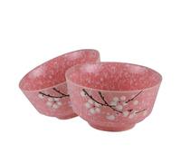 Ciieeo Lot de 2 Bols de Soupe 13 Cm en Céramique Colorée Rose, Vaisselle Japonaise pour Maison et Restaurant, Bols Pratiques pour Ramen, Fruits et Salade