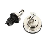 Ciieeo Lot de 2 bouchons de bouteille d'huile de cuisine avec bec verseur anti-fuite et bouchon anti-poussière