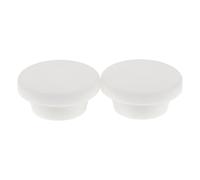Ciieeo Lot de 2 Bouchons de vidange pour congélateur Coffre/réfrigérateur - Bouchon Rond en Caoutchouc 2,5 cm/1 Pouce - étanche de Rechange pour Accessoire de réfrigérateur de Cuisine (Blanc)