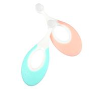 Ciieeo Lot de 2 Brosses à Dents pour Bébé 1 An, Poils Doux Ultra-souples, Manche Ergonomique Antidérapant, Couleurs Rose et Bleu, Brosses D’entraînement pour Dents de Lait, Soins