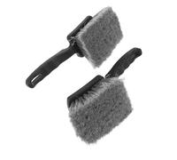 Ciieeo Lot de 2 Brosses à Poils Durs pour Bain d'oiseaux, Manches Ergonomiques en Plastique, 25 Cm, Nettoyeur Polyvalent pour Fontaines Extérieures, Mangeoires et Bassins de Jardin